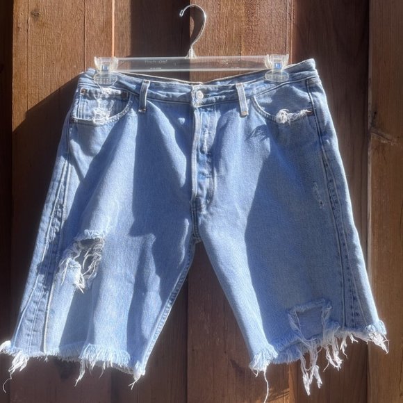 Vintage Levi's X Petros Denim Shorts - Picture 1 of 6